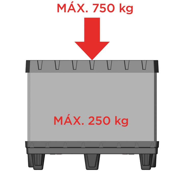 CONTAINER BOX TP 800x600 6 feet maximum load
